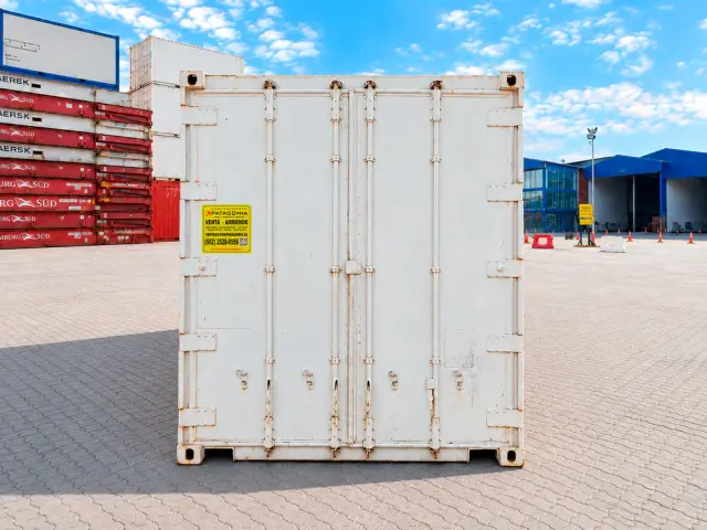 Testero de puertas del contenedor refrigerado de 40 pies High Cube, cerradas